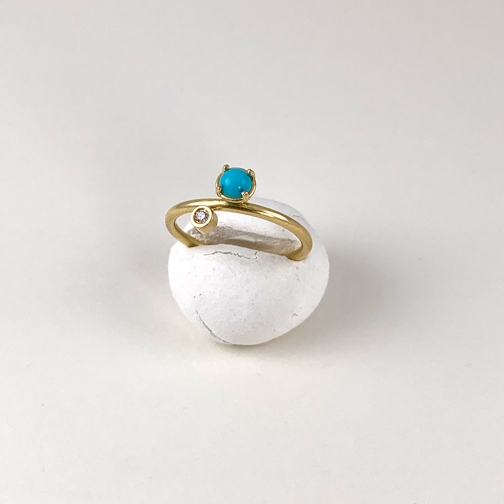 Turquise Diamond Ring