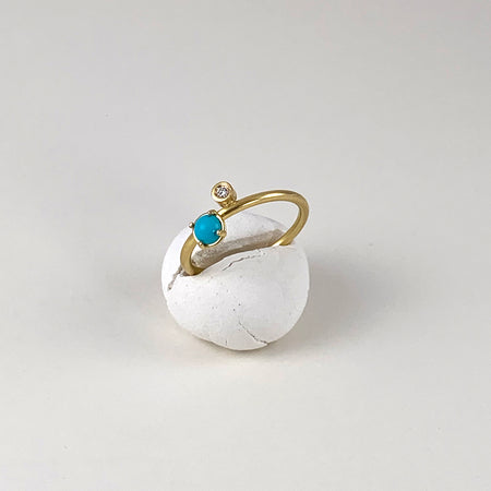 Turquise Diamond Ring