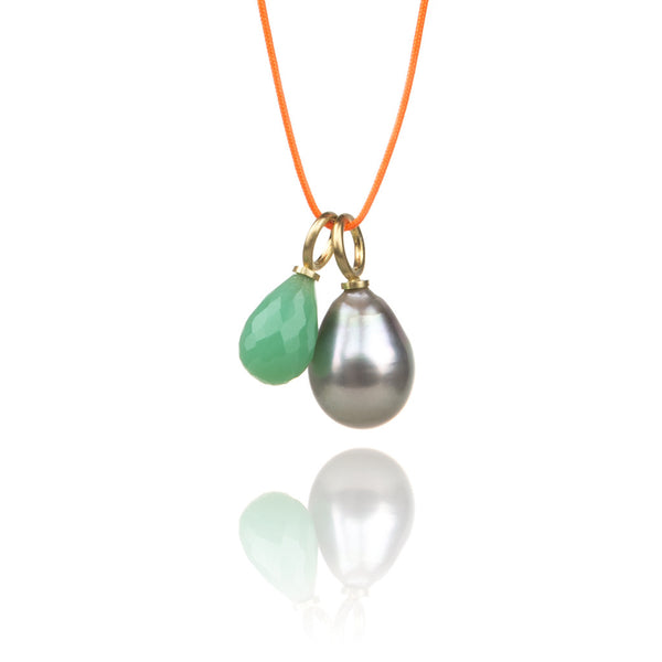 My charm • Tahiti pearl • Chrysoprase