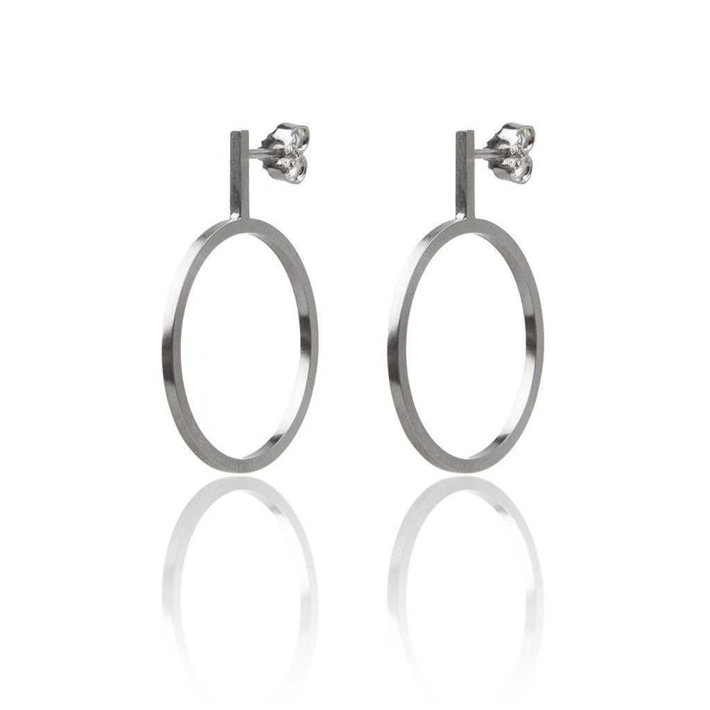 Hoops on a stick • Silver