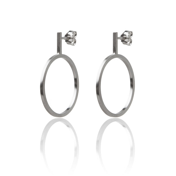 Hoops on a stick • Silver