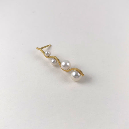 Perle Bølge Ørering